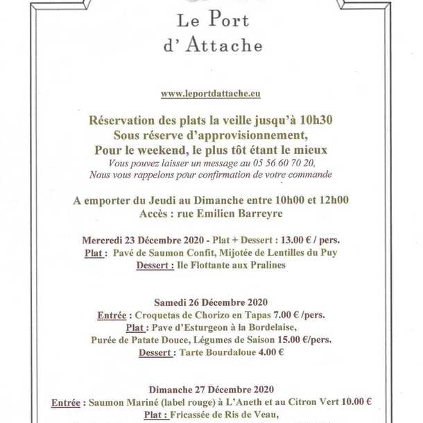 Le Port d'Attache fête Noël